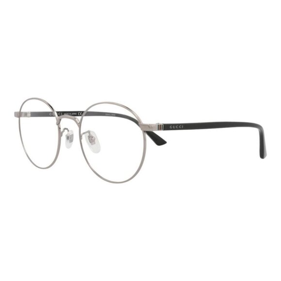Gucci Unisex Round/Oval Ruthenium Black Transparent Fashion Designer Eyewear - Picture 2 of 4